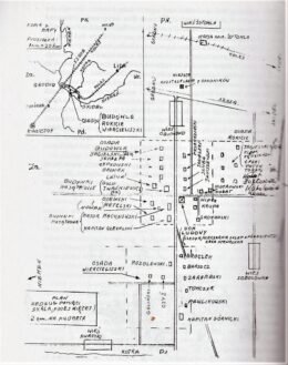 Plan of Osada Budowla, Rokicie and Lerypol